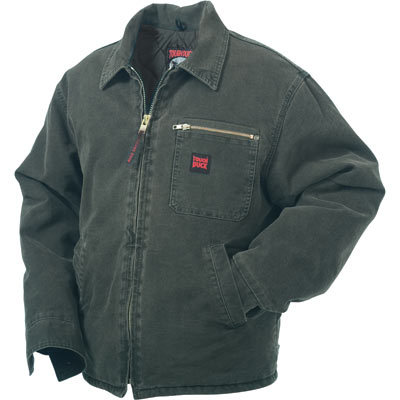 Tough duck washed chore jacket - xx-l, moss