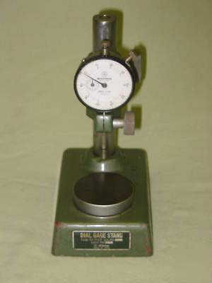 Dial gage stand with indicator, mitutoyo