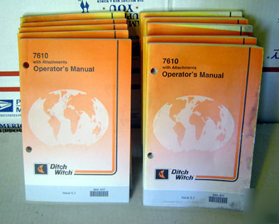 Ditch witch 7610 trencher operators maintenance manual