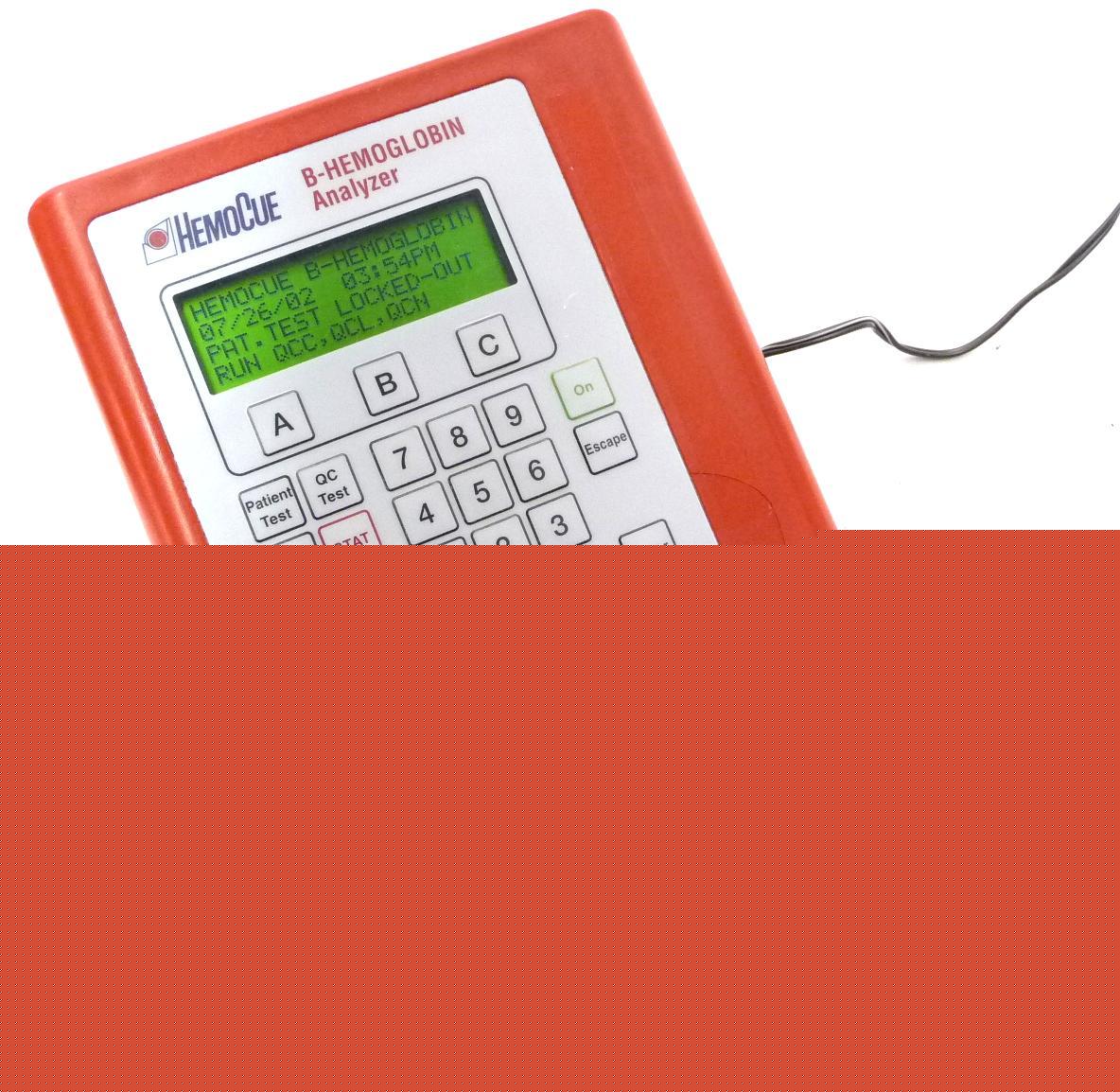 Hemocue b-hemoglobin data analyzer blood photometer