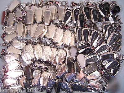 Huge lot of metal coffin ashtrays portable ashtray case
