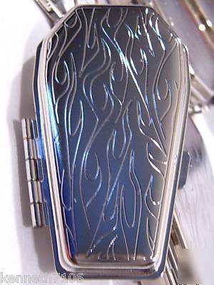 Huge lot of metal coffin ashtrays portable ashtray case