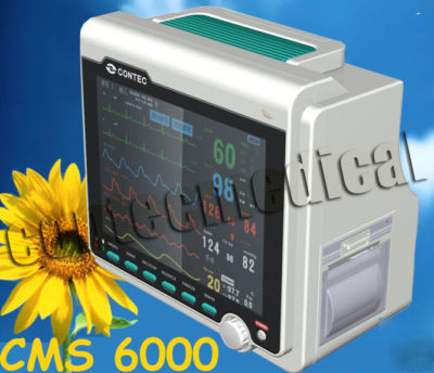 Nib patient monitor with ecg p SPO2 resp pr temp printer