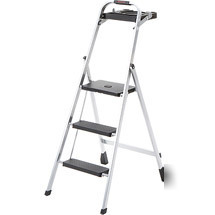Tricam 3-step stool w/tray and grip