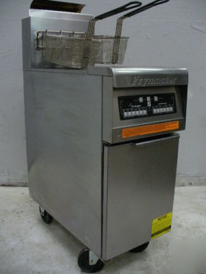 Used frymaster electronic gas fryer PMJ14SECSD