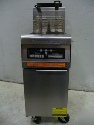 Used frymaster electronic gas fryer PMJ14SECSD