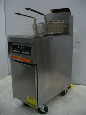 Used frymaster electronic gas fryer PMJ14SECSD