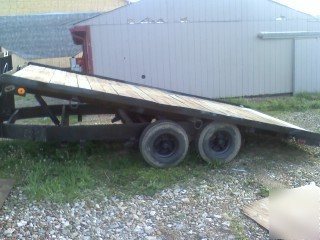 8 x 16 deck over tilt trailer bobcat equipment trailer