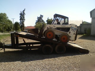 8 x 16 deck over tilt trailer bobcat equipment trailer