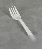 Fork - medium - white - 6.50'' - bulk (1000) - C2260