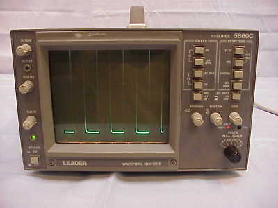 Leader 5860C waveform monitor tested 7 day inspection