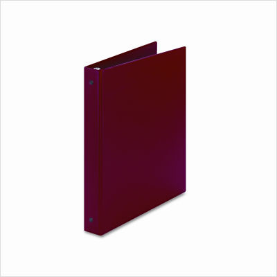 Economy round ring reference binder red
