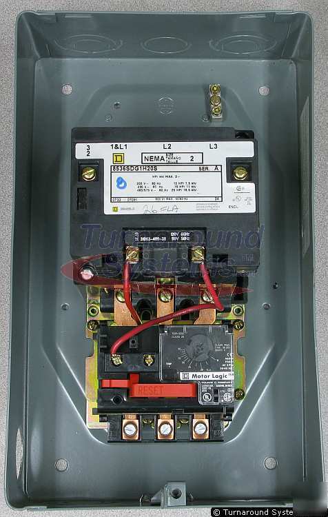 Square d 8536SDG1V02H20S starter, nema 2, 45 amp