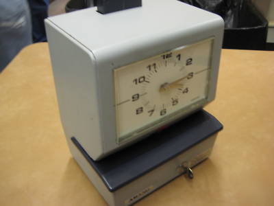 Amano model 3636 time recorder attendance clock