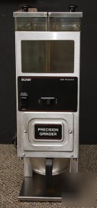 Bunn G9-2 hd portion control coffee grinder - dual hopp