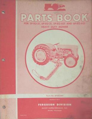 Ferguson side-mounted sickle mower parts manual 1955