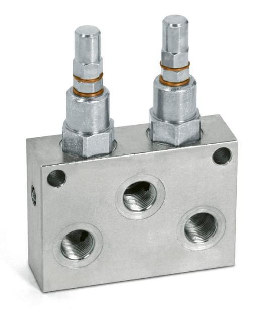 Hydraulic double relief valve 3/8