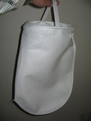 Lot of two (2) 50 micron polyester filter bags (wvo)