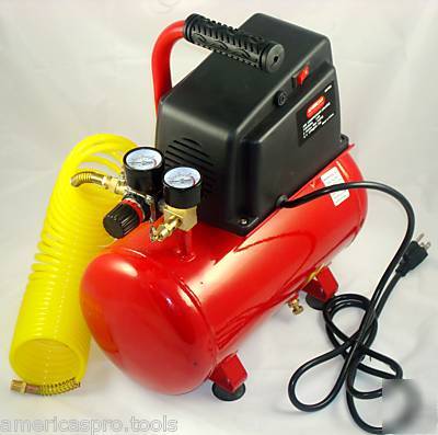 Portable 2 gallons mini hotdog air compressor with hose