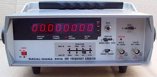 Racal dana 9916 portable uhf frequency counter 520 mhz