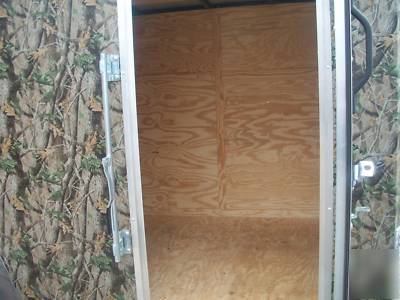 6 x 12 enclosed cargo camo edition utility trailer