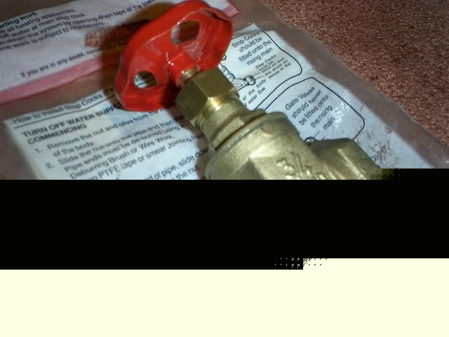 Compression gate valve fitting 3/4