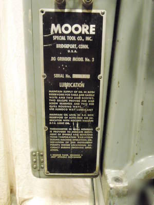 7382 moore no. 3G jig grinder