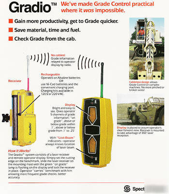 Spectra-precision gradio machine control laser receiver