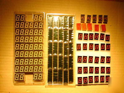 200 led numerical displays 7SEG.10 74LS74 drivers+bonus