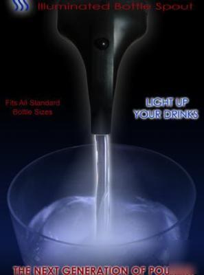 Lighted liquor pours (2) - 1 led white & 1 led blue