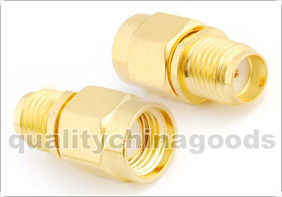 Rf sma female to rp sma male jack adapter goldplated