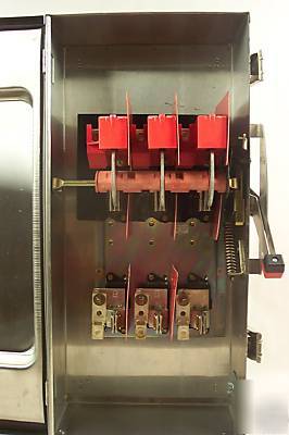 Square d stainless 200 amp fused safety switch H364DS