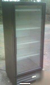 True coke soda beer glass door cooler refrigerator used