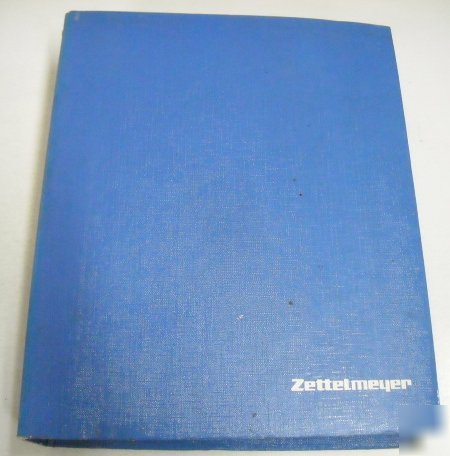 Zettelmeyer 1991 zl 502, 602, sl shovel shop manual lot