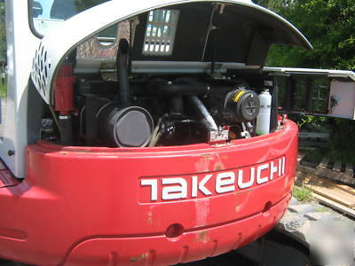 2008 takeuchi TB180FR mini excavator low hours 