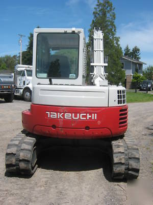 2008 takeuchi TB180FR mini excavator low hours 
