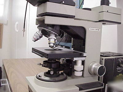 Bausch & lomb research binocular microscope, quad