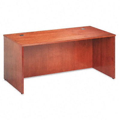 Bw veneer series rectangular desk shell bourbon cherry
