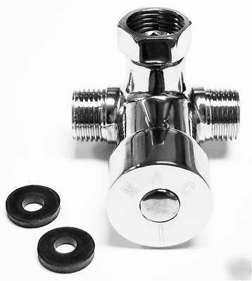 Hot & cold water mixing valve under wash up hand sink 