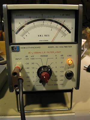 Hp 400 fl wideband ac voltmeter