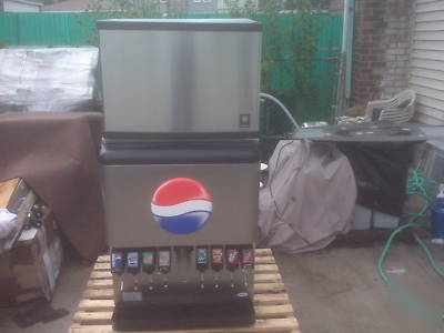 Manitowoc ice maker w/ 8 flavor soda fountain complete
