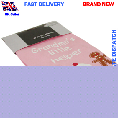 Worksmart 'grandma'slittlehelper' red kids cotton apro
