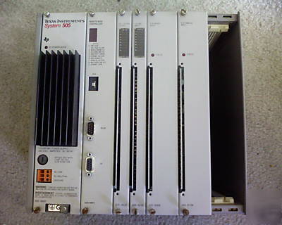 * ti siemens 505 8 slot rack, 505-4632, & many cards *