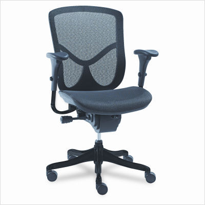 Alera eq series ergonomic mid-back mesh chair black