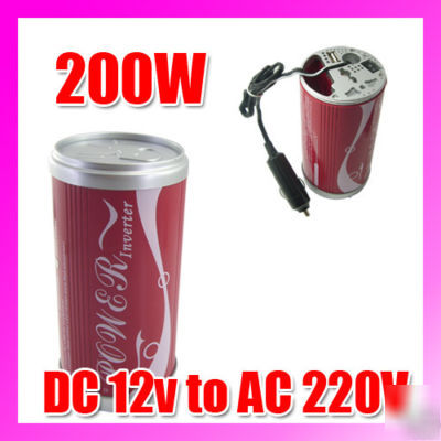 Dc 12V to ac 220V car inverter converter 200W Q342