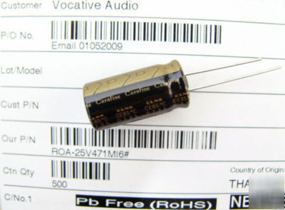 Elna roa cerafine 470UF 25V capacitor for audio rohs