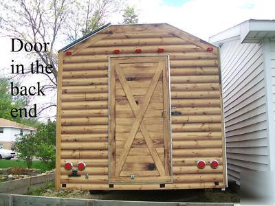 Log cabin concession trailer 8.5' x 32'