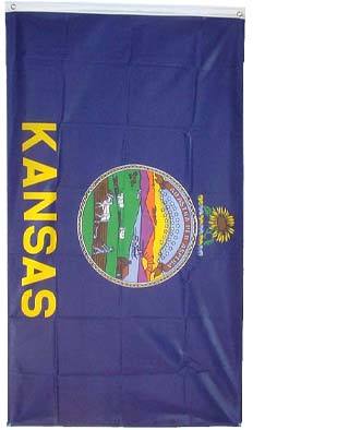 New large 4X6 kansas state flag us usa american flags