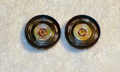 (2) small speakers - 32 ohm - mylar cone - 29 mm dia
