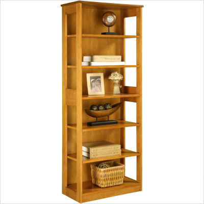 Ameriwood altra 6 shelf bookcase in maple